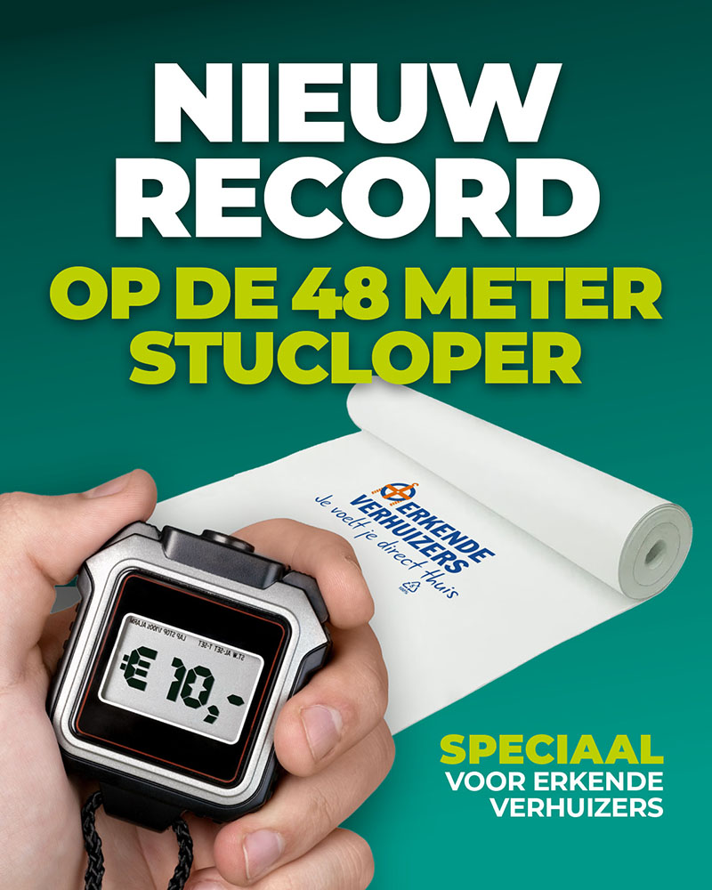 PP/PE stucloper  van 48 meter ( x 1,25 meter = 60m2 )